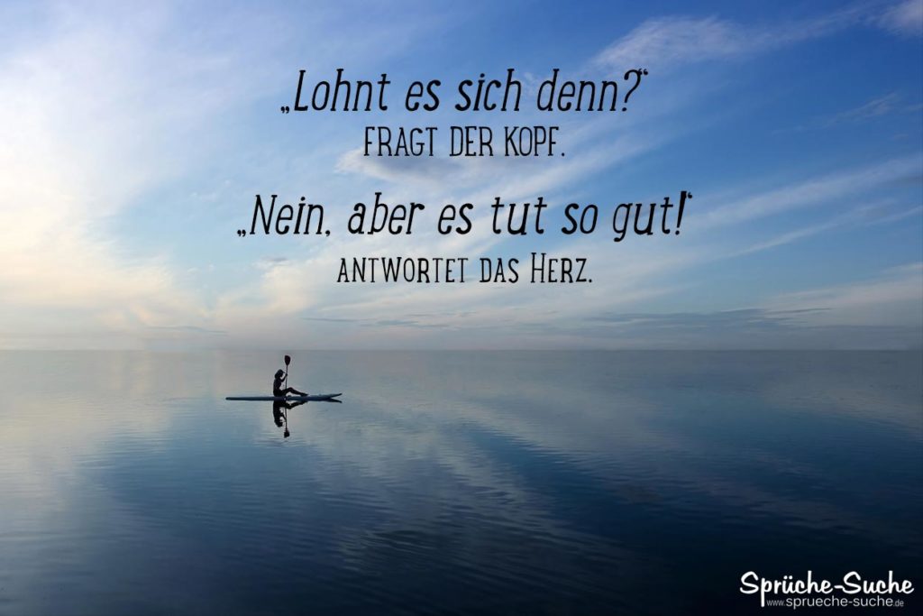 Kopf und Herz Spruch » Gesundheit und Glück
