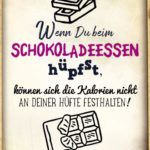 Schokolade lustiger Spruch