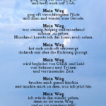 Mein Weg - War niemals klar und deutlich zu erkennen - Gedicht Jutta Hense