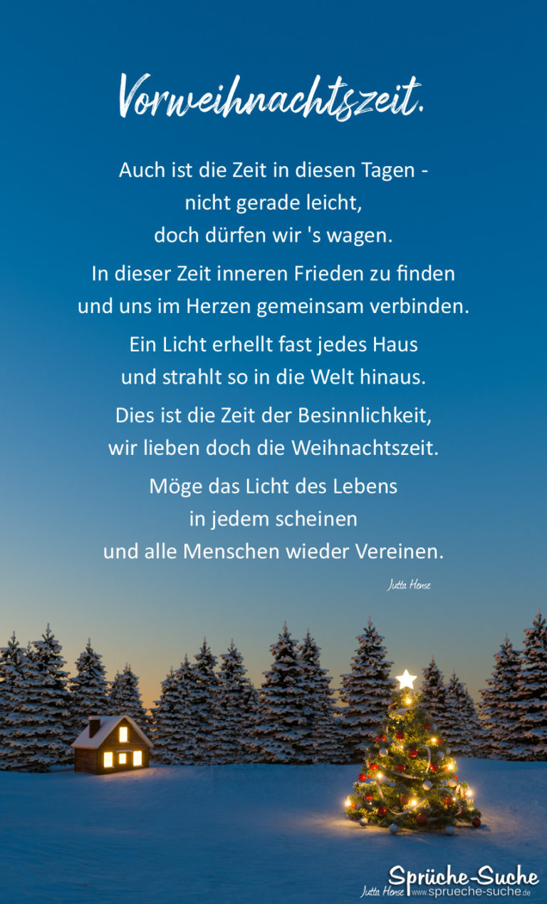 Vorweihnachtszeit Gedanken zur Weihnachtszeit